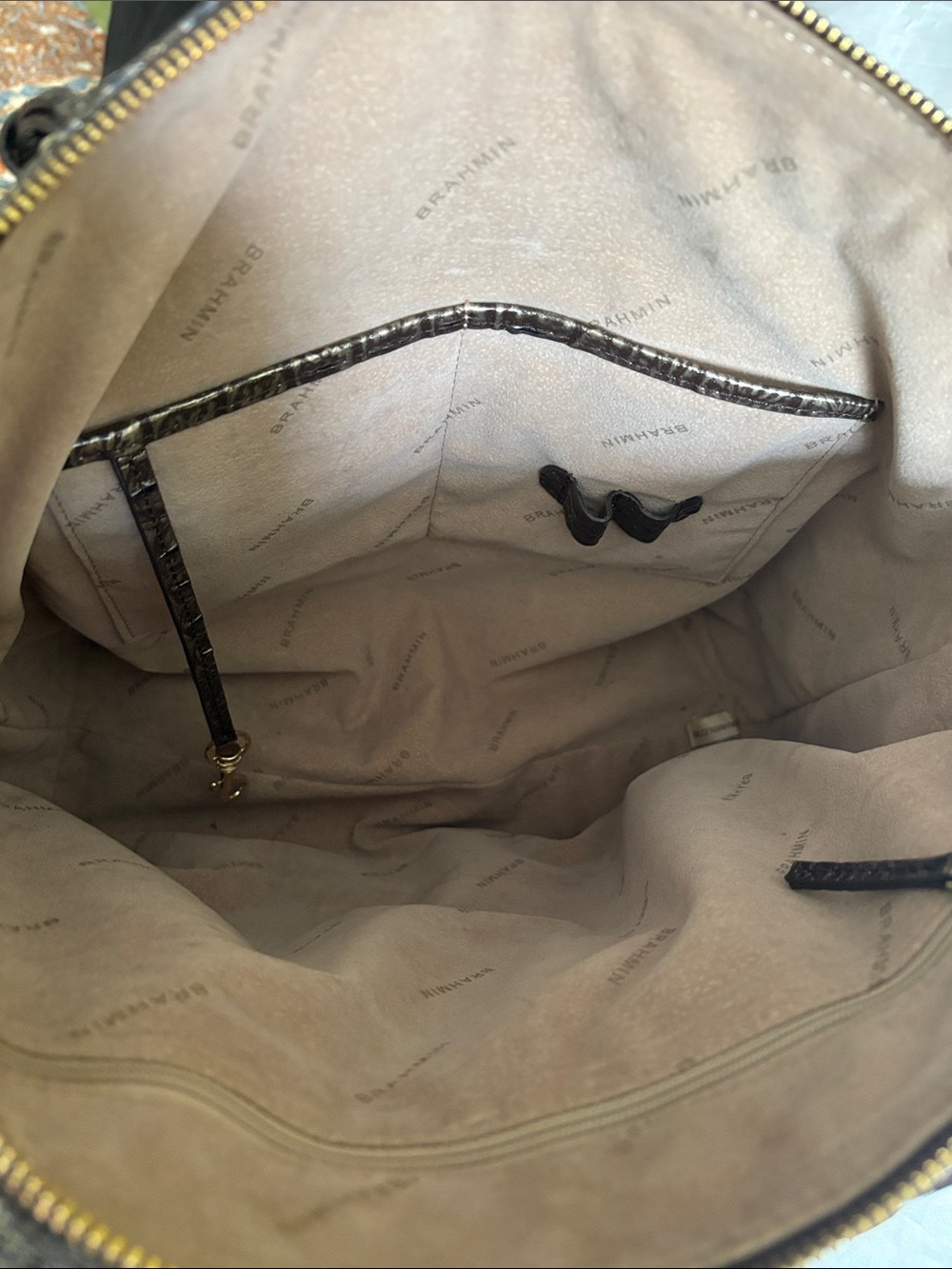 Brahmin Large Duxbury Satchel Umbra Melbourne w/Registration Card & Dust Bag - Picture 6 of 7